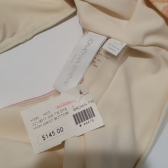 Jonathan Simkhai Angela High Rise Twist Tie Dye Bikini Bottoms - Picture 5 of 10